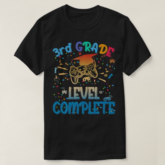 Funny 3th Level Complete Video Gamer 2021 Gr T-Shirt (Design vorne)