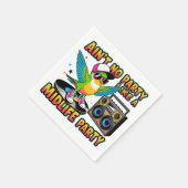 Funny 40+ Birthday Celebration Paper Napkins Serviette (Ecke)