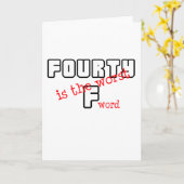 Funny, "40. Geburtstag" Design Karte (Gelbe Blume)