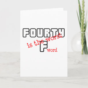 Funny, "40. Geburtstag" Design Karte