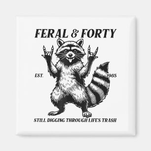Funny 40. Geburtstag Est 1985 Feral &Amp; Vierzigr Magnet