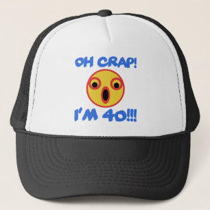 Funny 40. Geburtstag Gag Geschenk Truckerkappe