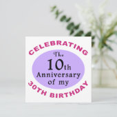 Funny 40. Geburtstag Gag Geschenke Karte (Stehend Vorderseite)