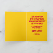 Funny 40. Geburtstag Gruß von der Mama Karte (Innenseite)