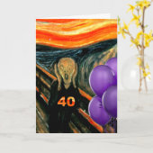 Funny 40. Geburtstag Karte (Gelbe Blume)