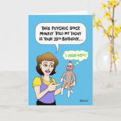 Funny 40. Geburtstag Karte (Gelbe Blume)