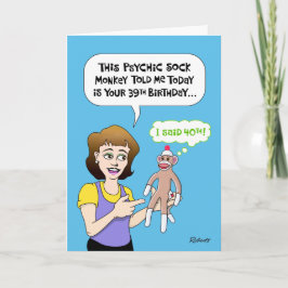 Funny 40. Geburtstag Karte