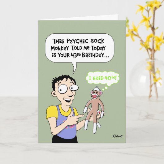 Funny 40. Geburtstag Karte (Gelbe Blume)