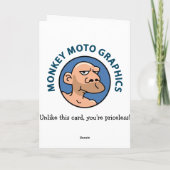 Funny 40. Geburtstag Karte (Rückseite)