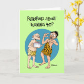 Funny 40. Geburtstag Karte (Gelbe Blume)