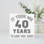 Funny 40. Geburtstag Karte (Stehend Vorderseite)