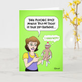 Funny 40. Geburtstag Karte (Gelbe Blume)