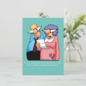 Funny 40. Geburtstag Party Einladungen (Stehend Vorderseite)