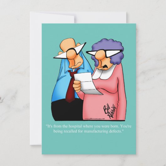 Funny 40. Geburtstag Party Einladungen (Vorderseite)