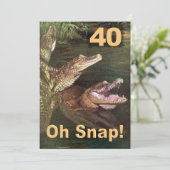 Funny 40. Geburtstag Party Einladungen (Stehend Vorderseite)