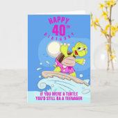 Funny 40. Geburtstag Zitat Karte (Gelbe Blume)