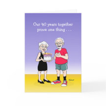 Funny 40-Jubiläumskarte