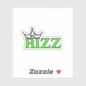 Funny 40 RIZZ Milestone Birthday Custom-Cut Vinyl  Aufkleber (Blatt)