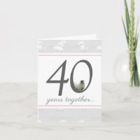 Funny 40. ruby Jubiläumskarte für Ehemann/Ehefrau