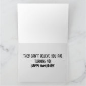 FUNNY 40 TH BIRTHDAY GREETING CARD KARTE (Innenseite)