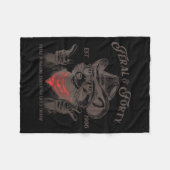 Funny 40th Birthday Est 1986 Feral & Forty Rac Fleecedecke (Vorderseite (Horizontal))