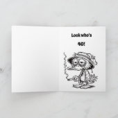 Funny 40th Birthday  Karte (Innenseite)