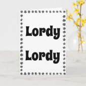 Funny 40th Birthday  Karte (Gelbe Blume)