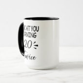 Funny 40th Birthday Mug – Custom Name & Birth Year Tasse (Vorderseite Links)