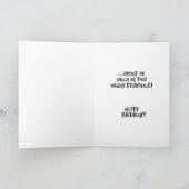 Funny 41. Geburtstag Karte (Innenseite)