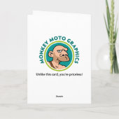 Funny 41. Geburtstag Karte (Rückseite)