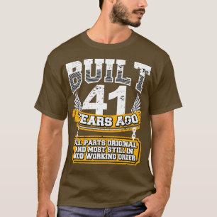 Funny 41. Geburtstag Shirt Vintag gebaut 41 Jahre