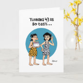 Funny 43. Geburtstag Karte (Gelbe Blume)