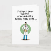 Funny 43. Geburtstag Karte (Vorderseite)