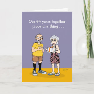 Funny 44. Hochzeitstag Karte