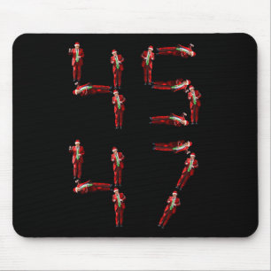 Funny 45 47 Trump tanzt WeihnachtsWeihnachten Weih Mousepad