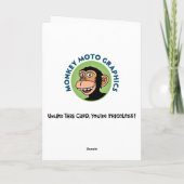 Funny 45. Geburtstag Karte (Rückseite)