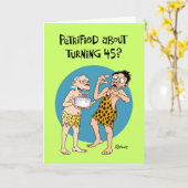 Funny 45. Geburtstag Karte (Gelbe Blume)