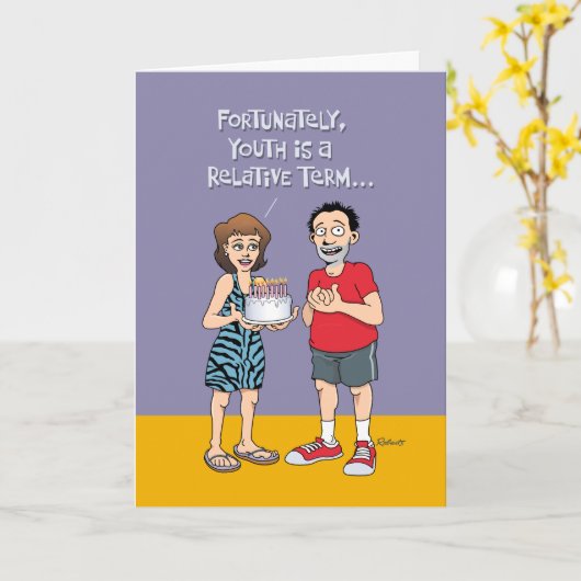 Funny 45. Geburtstag Karte (Gelbe Blume)