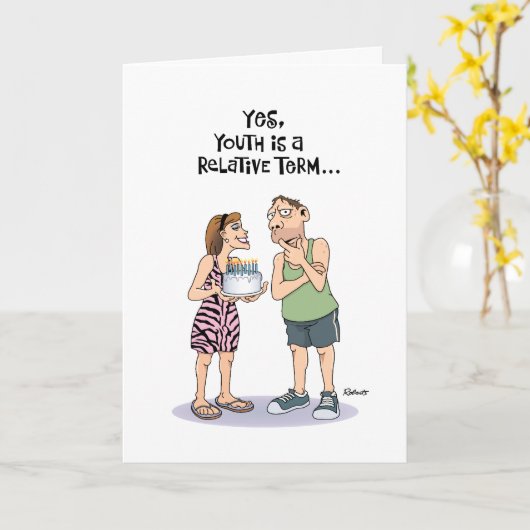 Funny 45. Geburtstag Karte (Gelbe Blume)