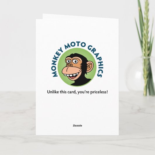 Funny 45. Geburtstag Karte (Rückseite)