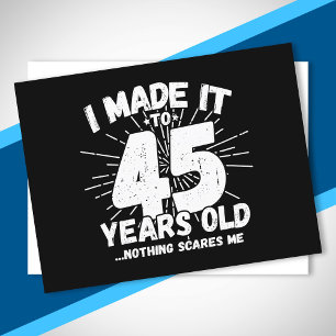 Funny 45. Geburtstag Zitat sarkastisch 45 Jahre al Postkarte