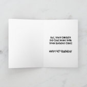 Funny 45. Geburtstagskarte Karte (Innenseite)