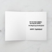 Funny 46. Geburtstag Karte (Innenseite)