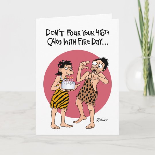 Funny 46 Geburtstagskarte Fur Manner Karte Zazzle De