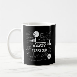 Funny 47 Geburtstag Geschenk Mathematik Platz Wurz Kaffeetasse
