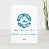 Funny 47. Geburtstag Karte (Rückseite)