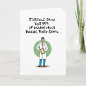 Funny 47. Geburtstag Karte (Vorderseite)