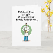 Funny 47. Geburtstag Karte (Gelbe Blume)