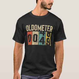 Funny 49 Years Old Oldometer Vintag 49. Geburtstag T-Shirt
