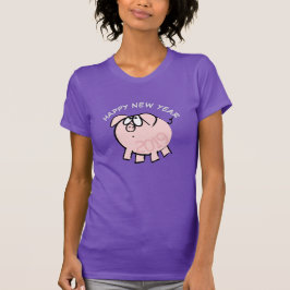 Funny 4 Cartoon Illustration Pig Jahr 2019 Frau T-Shirt